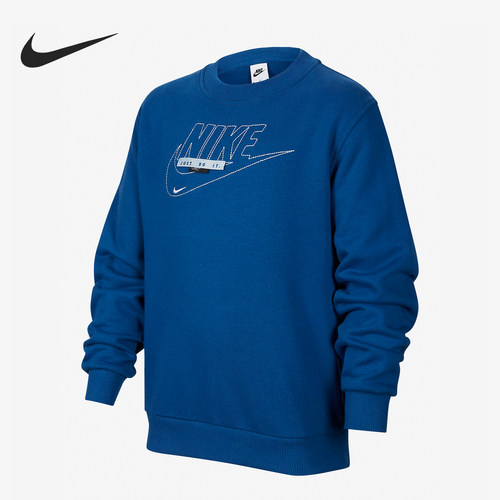 Nike/耐克正品春季新款大童圆领休闲运动长袖卫衣FN9095-476