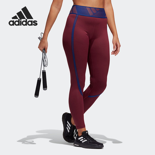 Adidas/阿迪达斯正品休闲女子时尚潮流运动健身紧身裤 GR8032