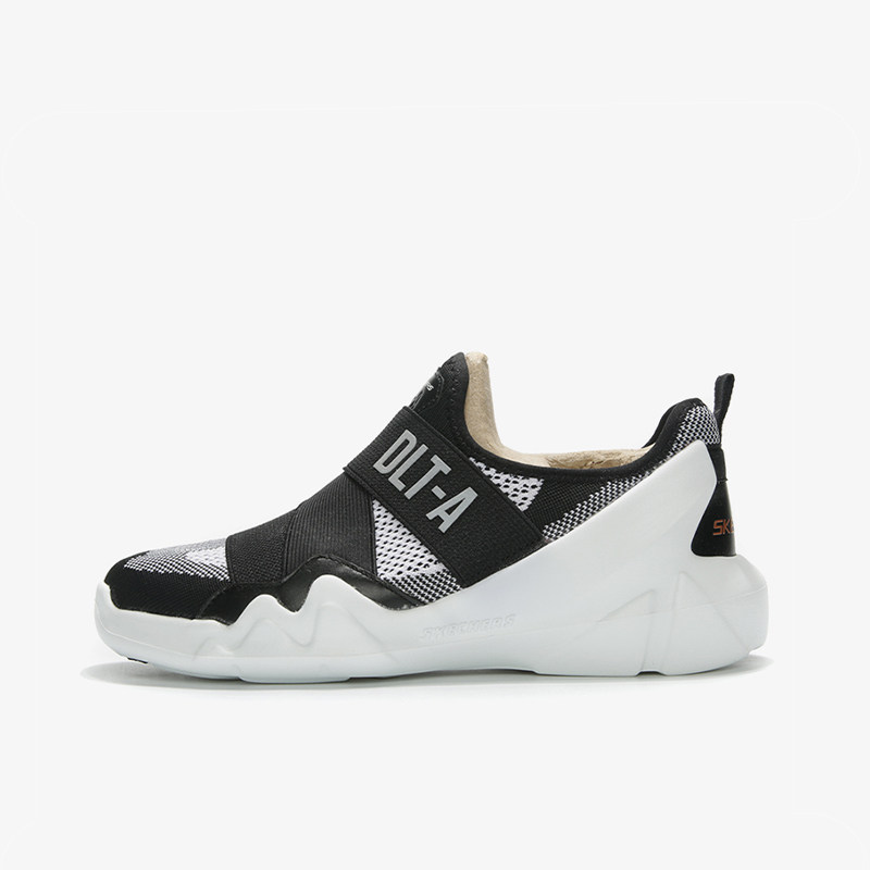 Skechers/斯凯奇正品当季新款DLTA懒人休闲鞋 一脚套潮鞋熊猫鞋