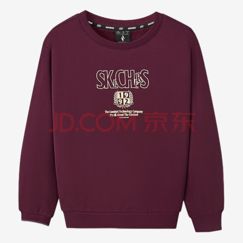 Skechers斯凯奇正品儿童款运动联盟系列经典卫衣L325U086-02C9
