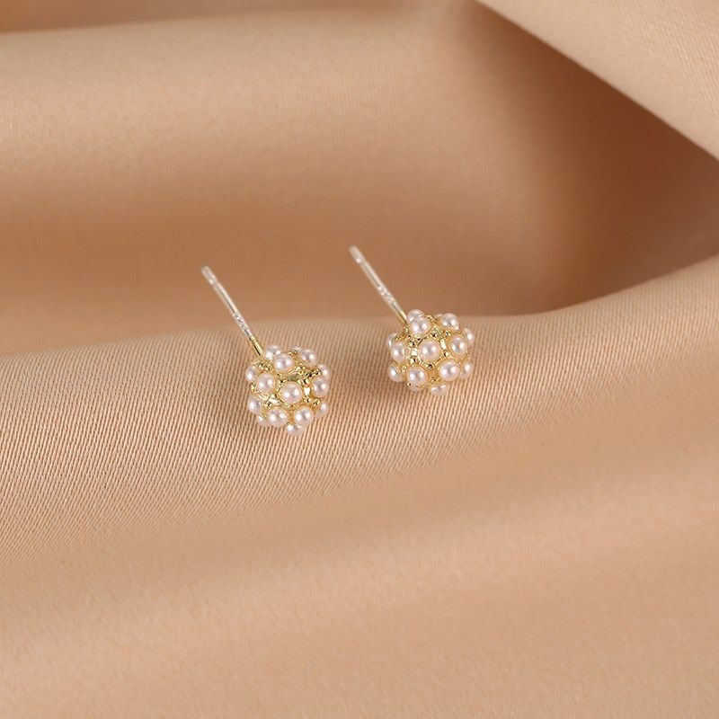 珍珠耳钉小众设计感高级感小巧日常通勤耳环耳饰蚊香盘耳夹无耳洞,饰品/流行首饰/时尚饰品新,耳夹,淘宝优惠券,粉丝福利购,淘宝优惠卷