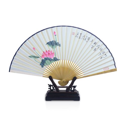 重庆荣昌折扇手工艺丝q绸女士扇子定制团扇礼品定制扇子外事礼品 - 封面