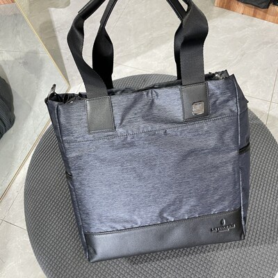 P52竖款手提包男商务休闲 男士公文包尼龙帆布 单肩斜挎男包1164