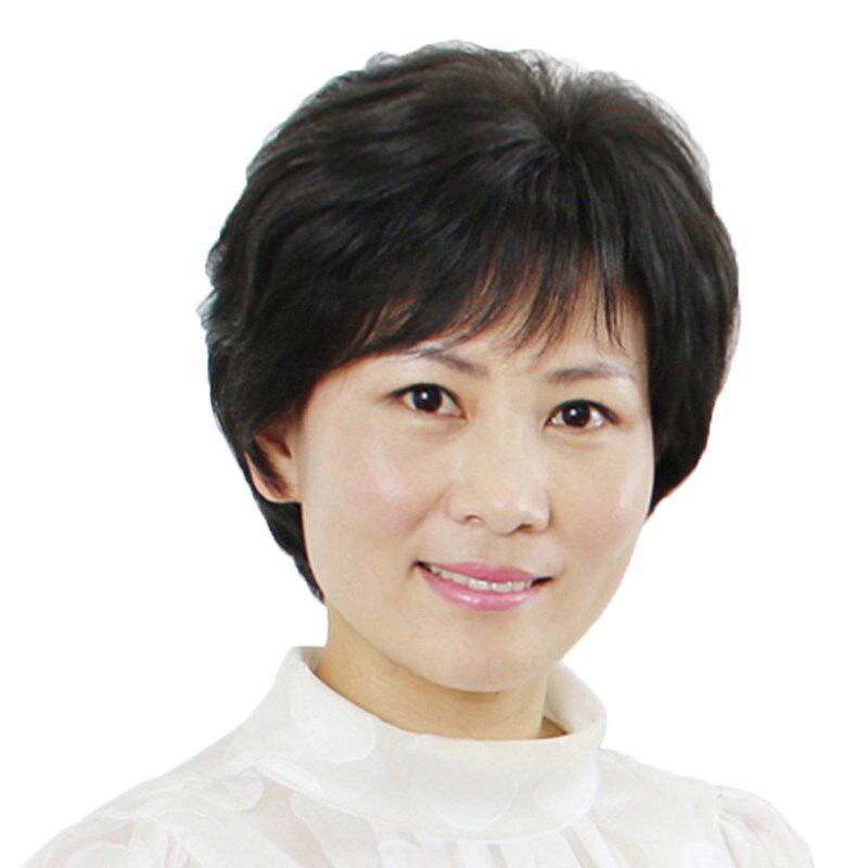 假发女短发蓬松短卷发真发中老年妈妈透气光头50到70岁奶奶全头套