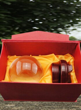 创意白水晶球圆球造水晶球装饰品客厅办公桌家居