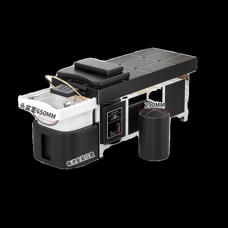 202年新款美容理发洗头床泰式按摩头疗养发水循环熏蒸一体床