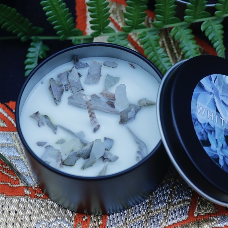 White sage秘鲁圣木白鼠尾草清理净化香薰蜡烛无烟天然大豆蜡淡香