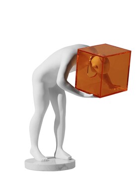 现代创意家居客厅电视柜玄关人物雕塑摆件样板间售楼处艺术品摆设