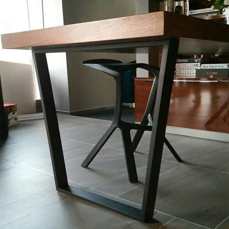 不锈钢桌腿桌脚支架餐桌脚吧台脚桌架子桌腿不锈钢金属桌腿单边腿