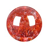 天然金太阳散珠 金草莓晶多宝单珠水晶吊坠爆闪橙桔色超七手链