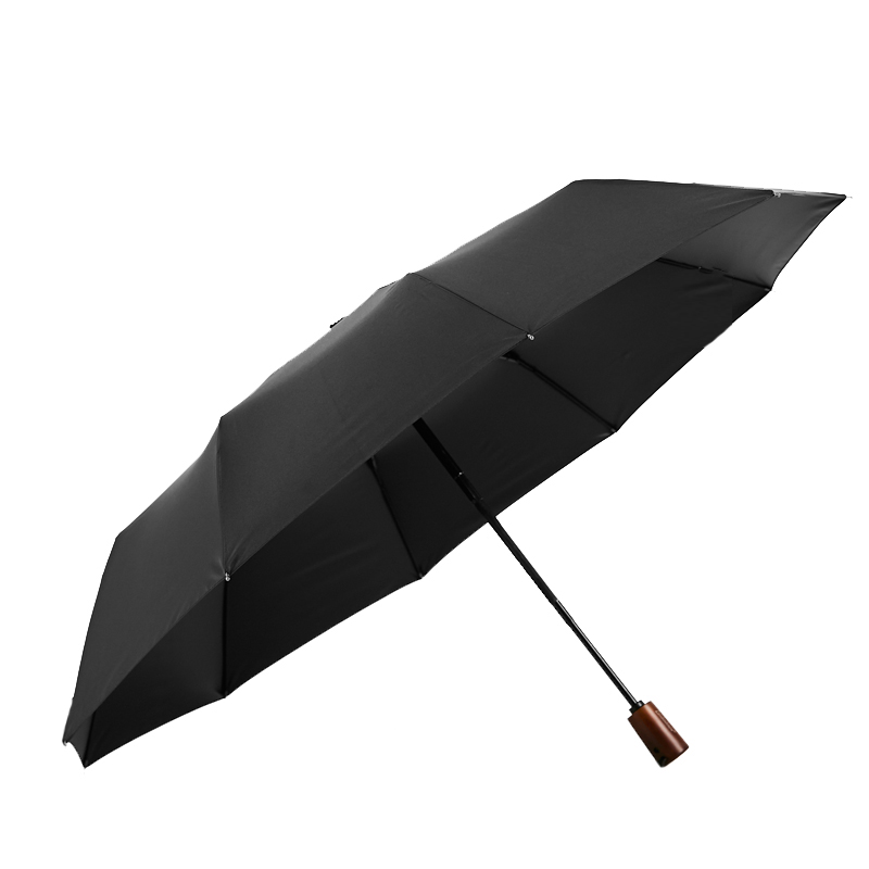 德国复古木柄全自动折叠雨伞男士大号加固加厚结实抗风晴雨两用伞