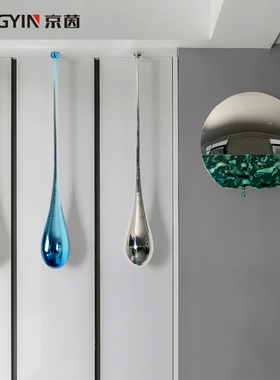 空中天几何挂件酒店大堂会所艺术水滴吊顶装饰品