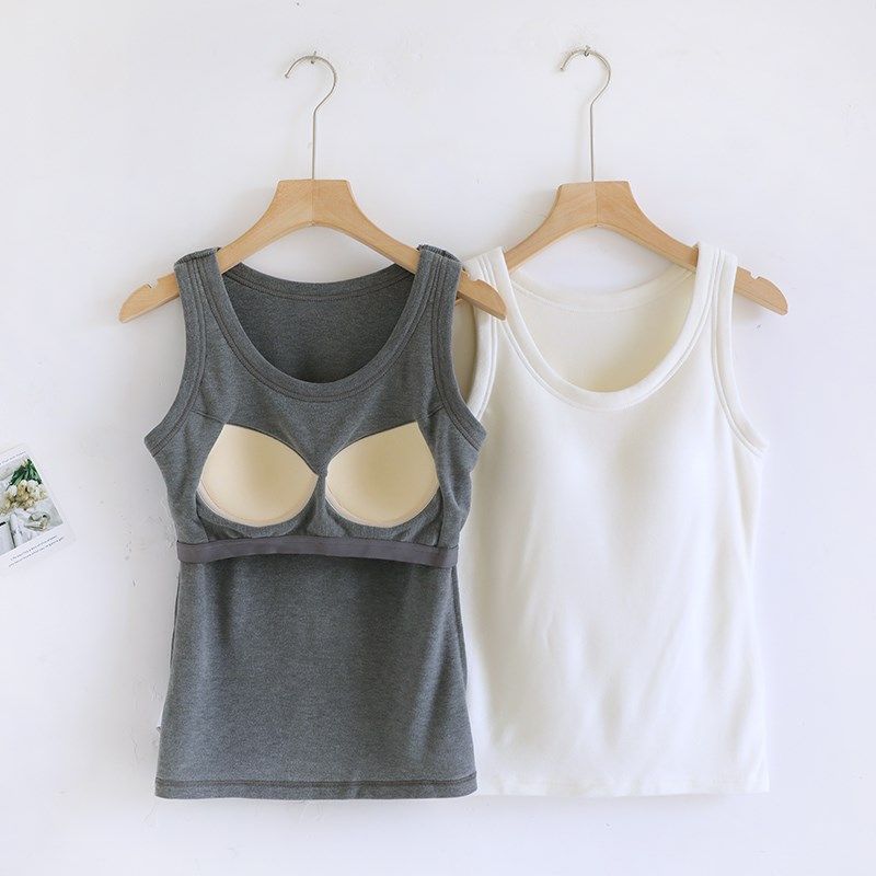 带胸垫德绒保暖背心女款内衣冬季加绒加厚内搭棉打底衫秋上衣,女士内衣/男士内衣/家居服,保暖上装,淘宝优惠券,粉丝福利购,淘宝优惠卷