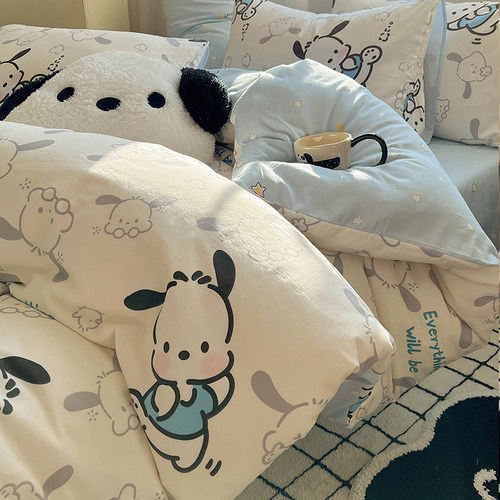 帕恰狗纯棉被套单件20n0x230四件套全棉150x200被罩单人宿舍床罩