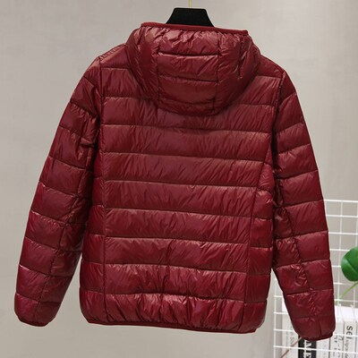 中老年奶奶大码轻薄羽绒服女短款200斤老太太妈妈老年人冬季外套