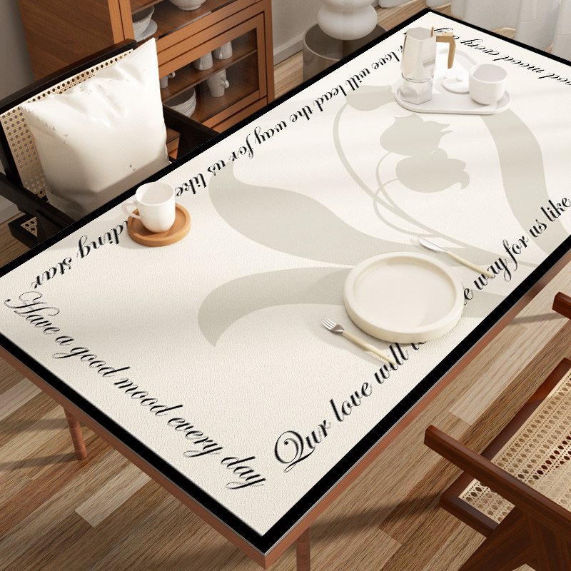 北欧复古餐桌垫防水可擦皮革桌布防烫高级感长方形台布茶几桌面垫,居家布艺,桌布,淘宝优惠券,粉丝福利购,淘宝优惠卷