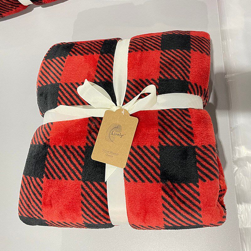 印花法兰绒毯子床单办公室午睡毛毯小被子单人学生宿舍薄沙发盖腿