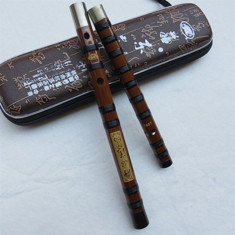 苏东乐器 陶卫东精制7807高级专业双插白铜精品二节苦竹 横笛