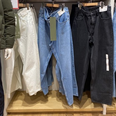 优选男女衣装宽松直筒牛仔裤水洗产品长裤子常规款R475551 470542