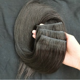 真发片无痕隐形接发头发自制假发真人发丝不打结全真发自然轻薄