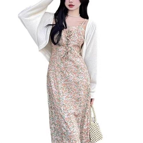 杏色镂空针织开衫外套女2025春夏新款罩衫外搭披肩上衣冰丝防晒衫