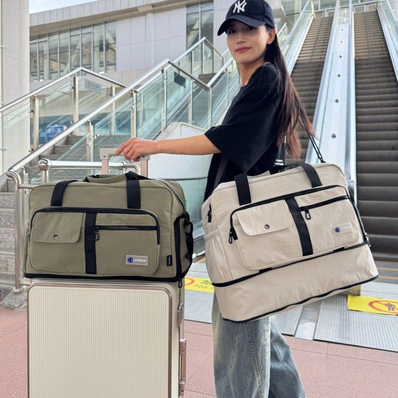 2025新款短途旅行包女大容量手提行李包运动斜挎健身包干湿分离男,箱包皮具/热销女包/男包,旅行袋,淘宝优惠券,粉丝福利购,淘宝优惠卷