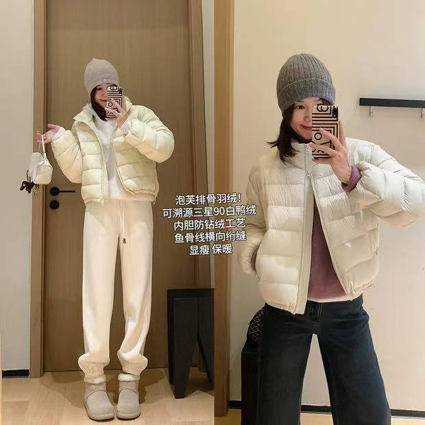 泡芙排骨羽绒!可溯源三星90白鸭绒零压收纳羽绒服