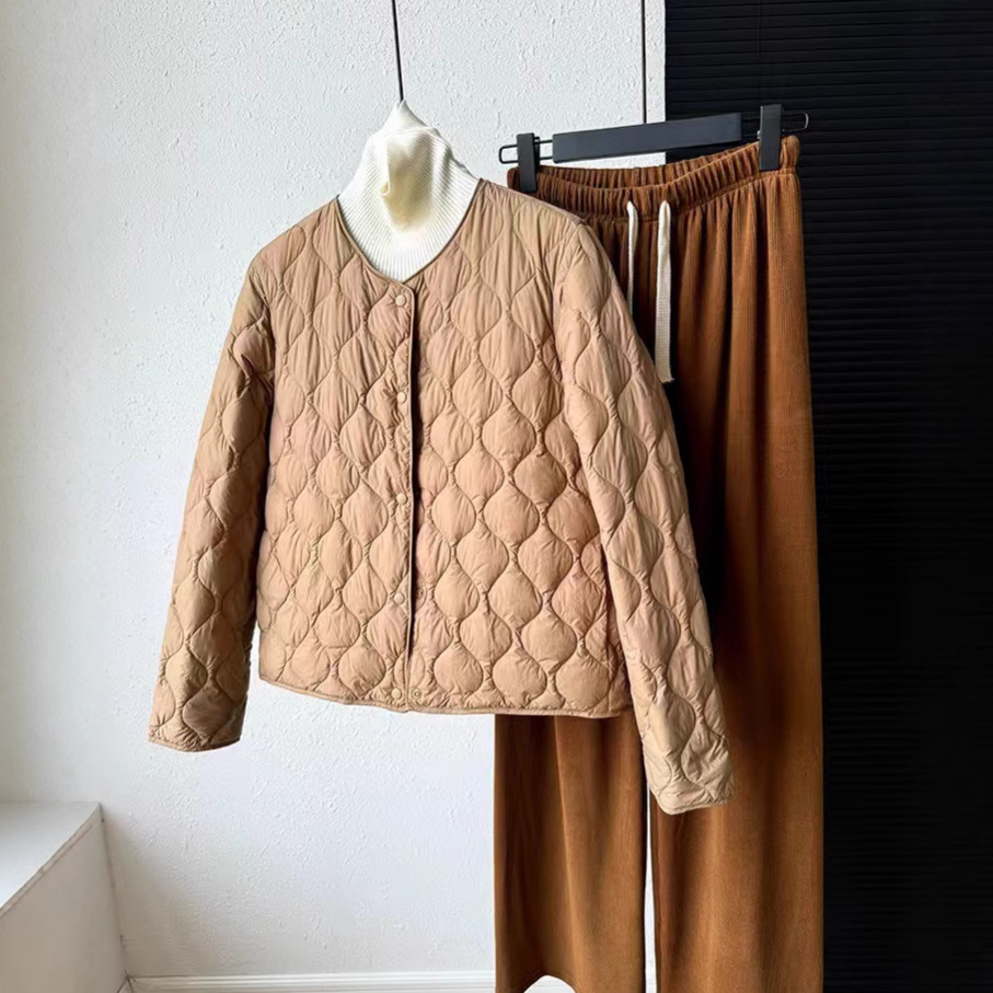 90白鸭绒羽绒服女短款24