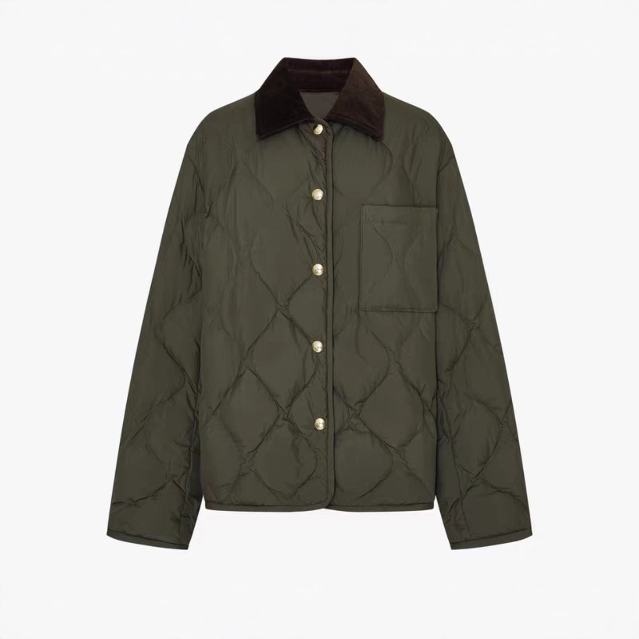 柜1400+！复古灯芯绒翻领