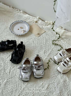 【超值爆款】THE CBC KIDS女童公主鞋复古格纹软底防滑童鞋