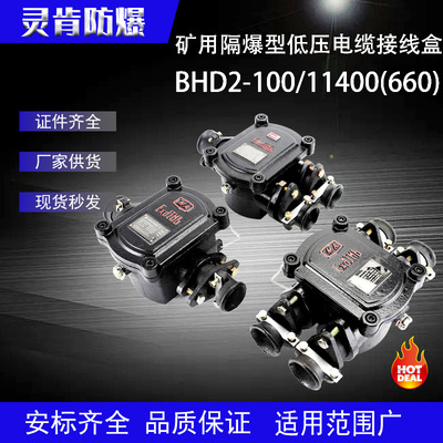 厂家 防爆BHD2-100/(660)1140-234T矿用隔爆型低压电缆接线盒