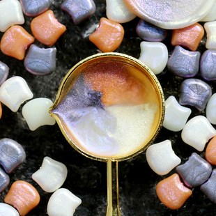 猫头火漆印章蜡粒信封封口火漆蜡粒珠光色透色制作火漆印章的蜡粒