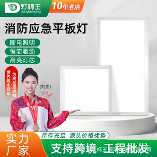 led感应平板灯消防应急照明600x600面板灯30N0*600集成吊顶工程灯