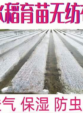 水稻育秧布农用无纺布花草树育苗抗老化土工布薄膜地膜透气懒汉膜