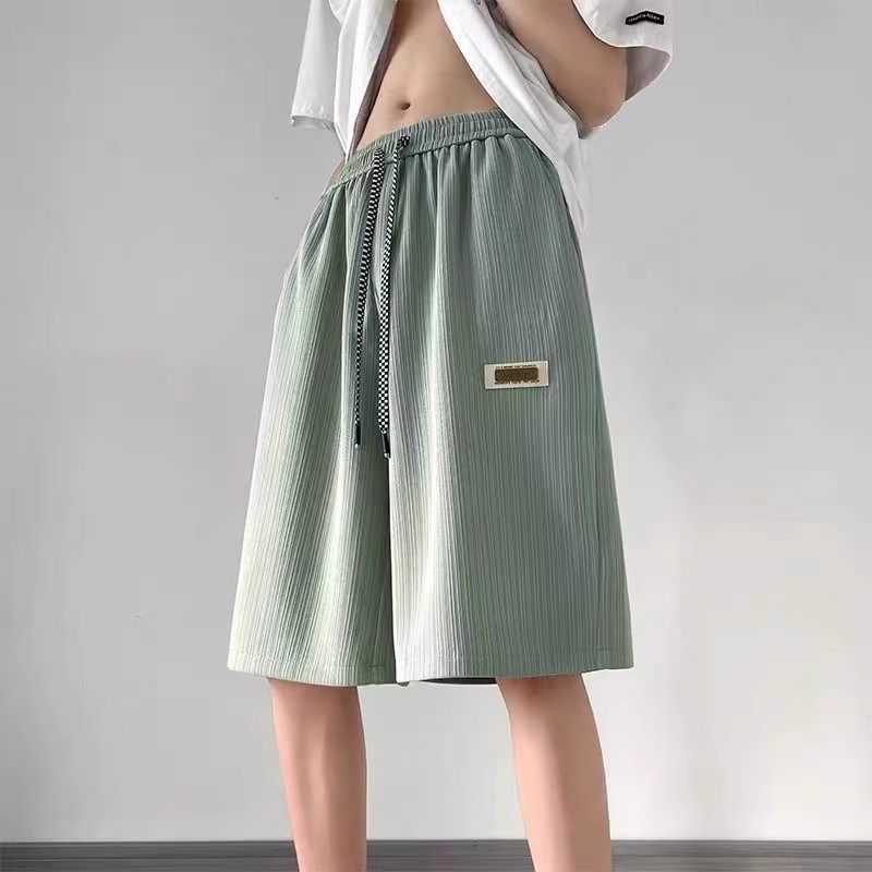 夏季冰丝短裤男生凉感速干运动五分中裤男士宽松百搭休闲沙滩裤子,男装,短裤,淘宝优惠券,粉丝福利购,淘宝优惠卷