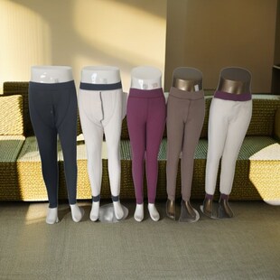 中老年秋裤 内穿保暖毛裤 男女加绒打底裤 厂家秋冬羊毛妈妈棉裤