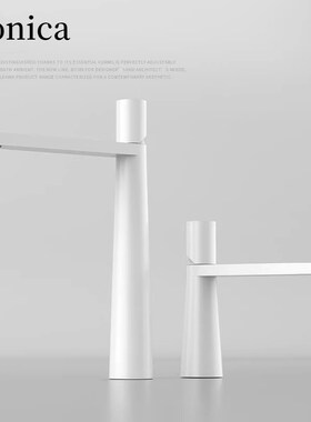 全铜浴室白色艺术面盆冷热水龙头卫生间加高洗脸盆洗手台上盆龙头