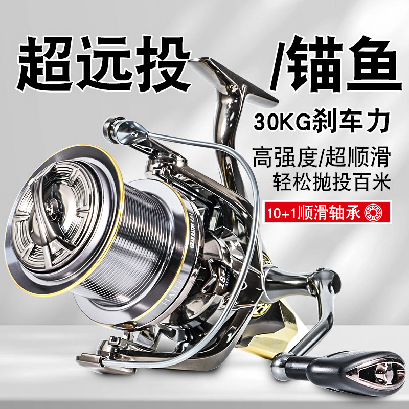 金属远投渔轮斜杯轮金属渔轮卷线器渔线轮锚鱼轮远投轮海竿轮,户外/登山/野营/旅行用品,鱼线轮,淘宝优惠券,粉丝福利购,淘宝优惠卷