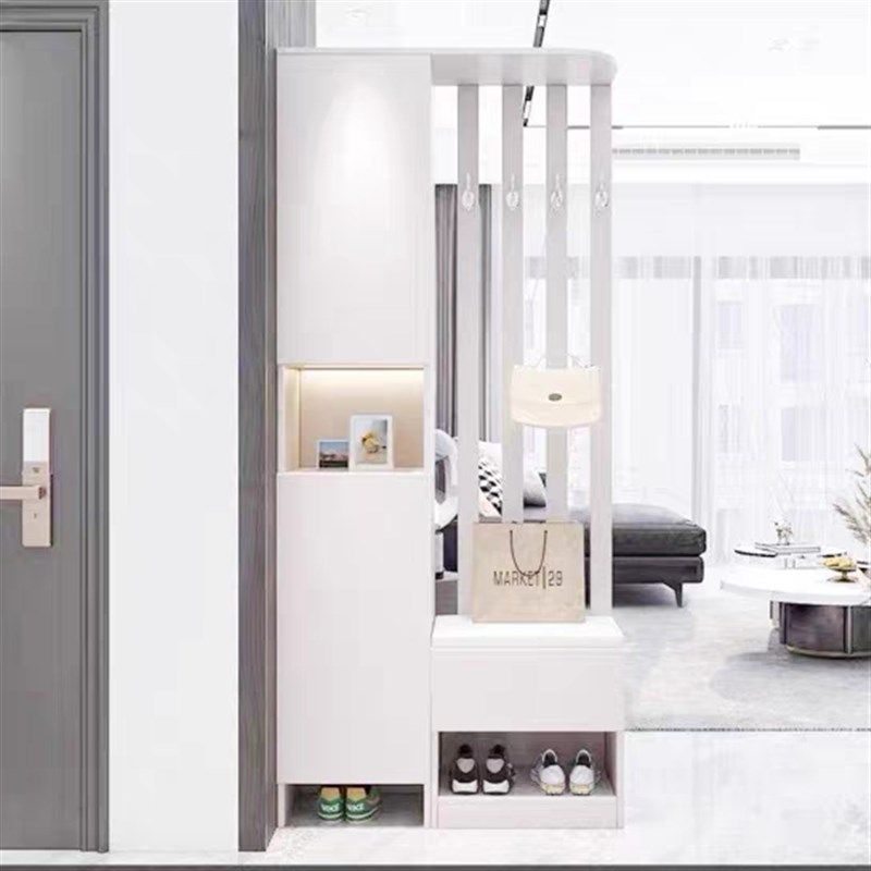 进门玄关柜鞋柜一体轻奢小户型间厅柜现代简约客厅屏风隔断柜实木