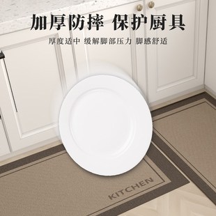 厨房地垫防滑防油防水可擦免v洗家用耐脏进门口脚垫2024长条地毯