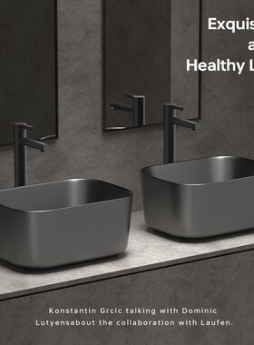 金属感枪灰色陶瓷加深台上盆家用卫生间洗手盆洗漱加高洗脸盆阳台