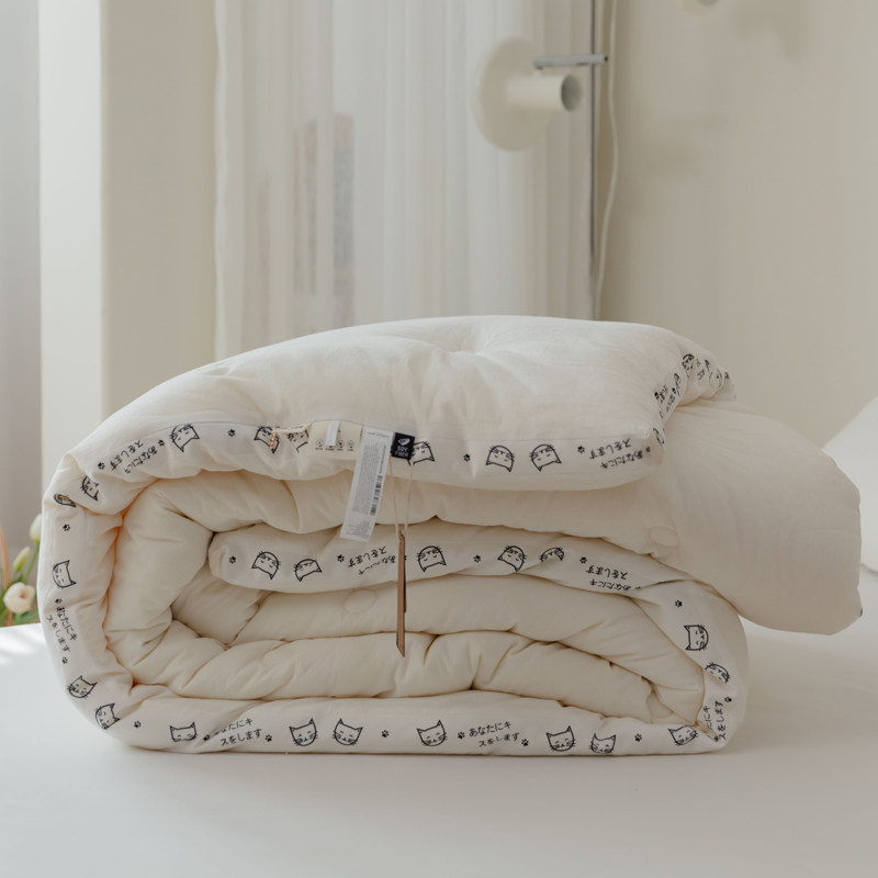 猫咪A类大豆纤维冬被 保暖全棉春秋被芯柔软被子双人被褥夏被薄被,床上用品,化纤被,淘宝优惠券,粉丝福利购,淘宝优惠卷