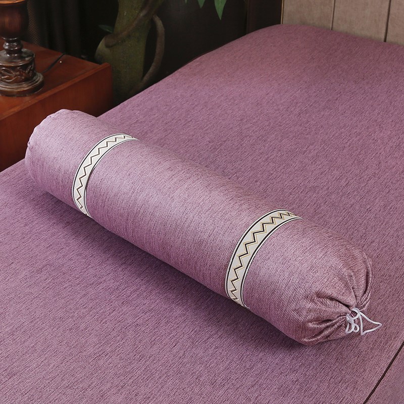 美容院专用脚枕糖果枕足浴按摩推拿腿枕棉麻高档成人专用可水洗