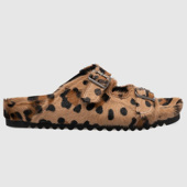 SIMONETTA 拖鞋 RAVIZZA26春夏 复古豹纹双扣带平底凉鞋