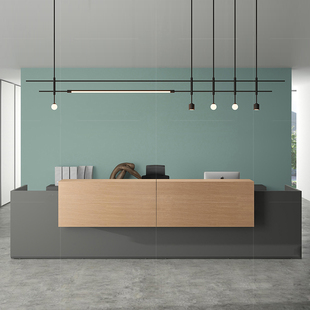 定制前台接待区办公长条吊灯售楼部会所酒店吧台异型工程灯具