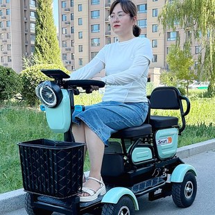 小巴士电动四轮车老年残疾助残电动车代步车进电梯