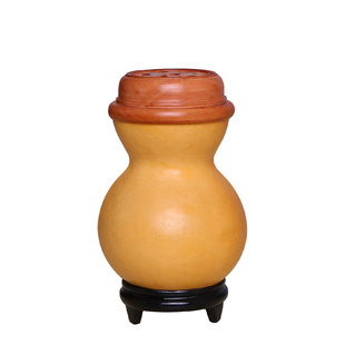 蝈蝈葫芦叫罐笼子蛐蛐罐文玩精品保温过冬把件实木蒙心带铜胆