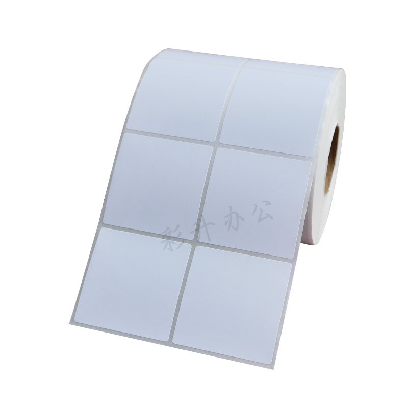 正方形标签40*40条码纸40x40x5000铜版纸不干胶标签纸铜版打印纸