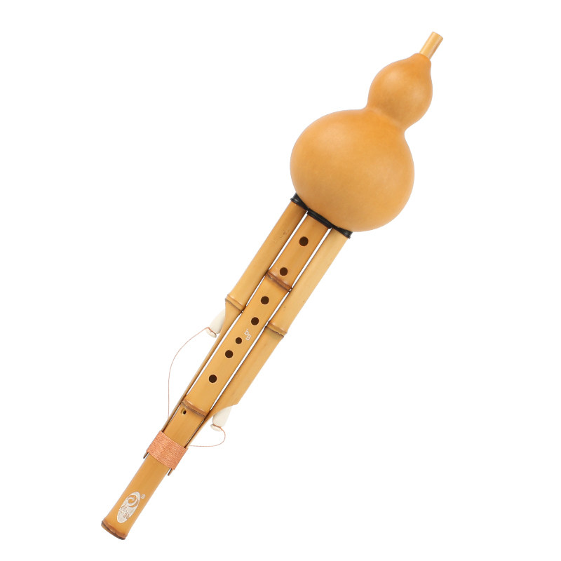 傣韵演奏型九孔葫芦丝 宽音域 金竹C调 降调F调 超七孔 八孔