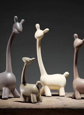 一家三口四口五口幸福小鹿摆件家居饰品创意礼品结婚礼物